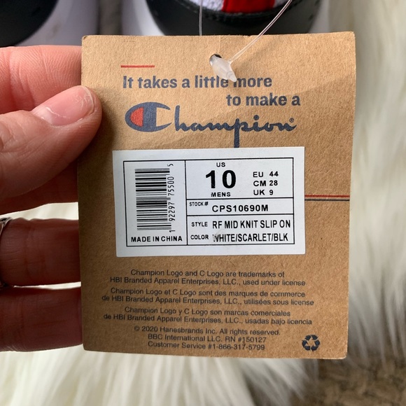 NWT Champion midknit slip on shoes men's 10 - Picture 6 of 8